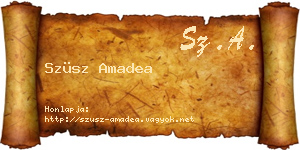 Szüsz Amadea névjegykártya