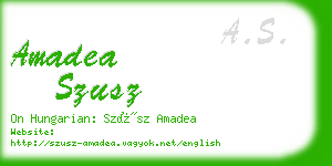 amadea szusz business card